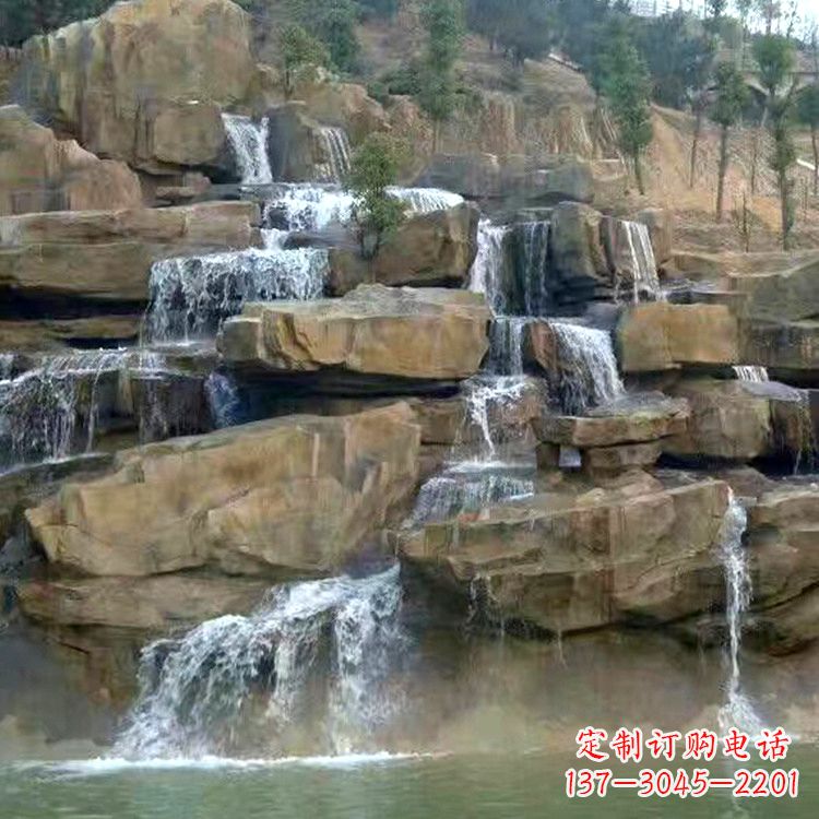佛山公园假山流水景观