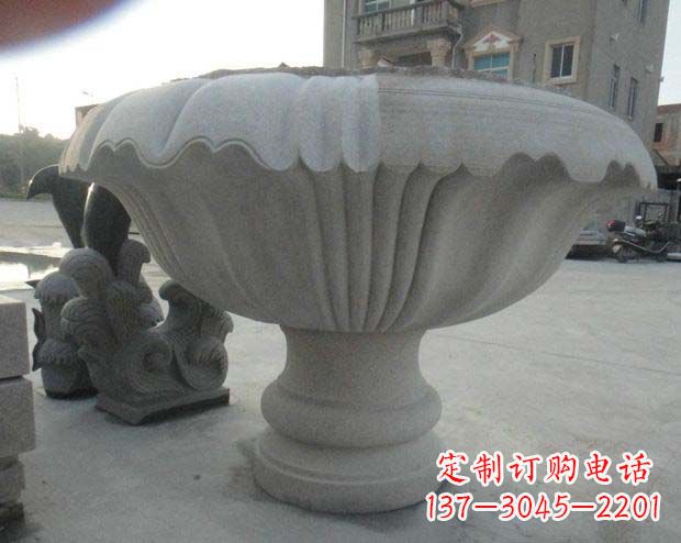 佛山高端大理石花盆雕塑