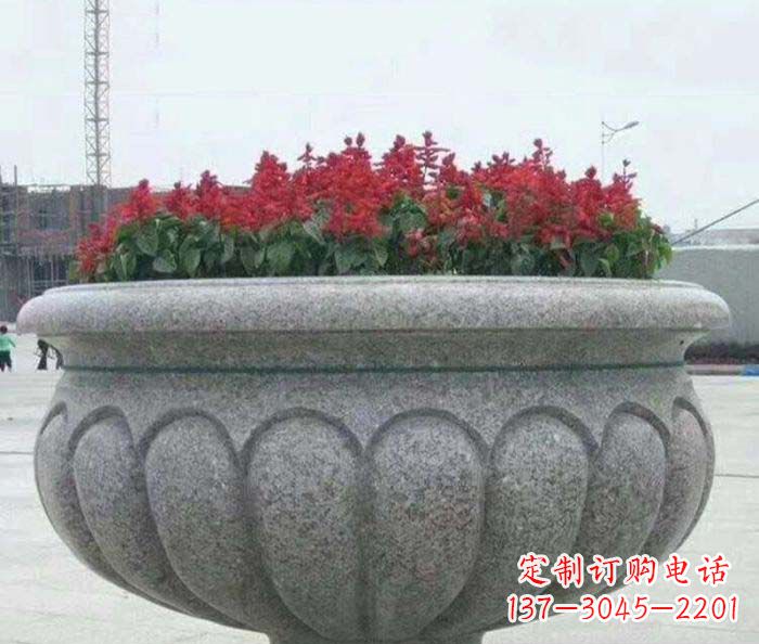 佛山精美大理石花盆雕塑