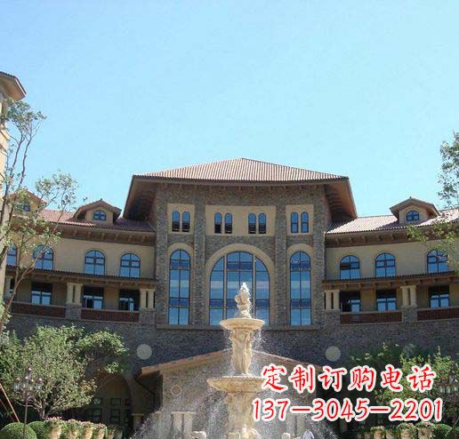 佛山定制欧式古典喷泉大理石雕塑