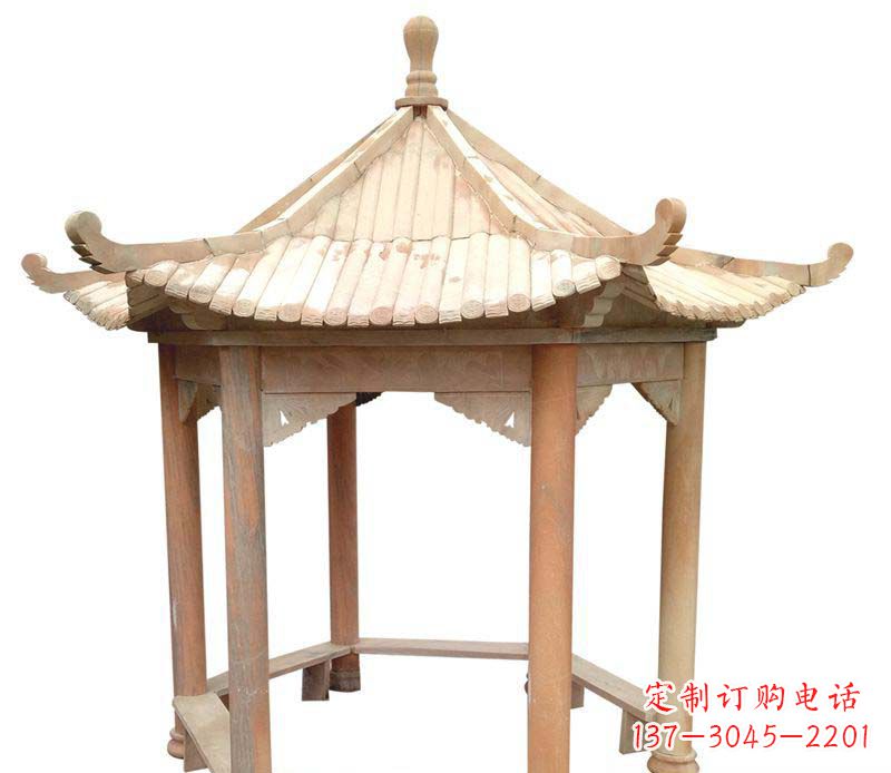 佛山精美六角凉亭雕塑