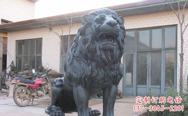 佛山公园西洋狮子铜雕