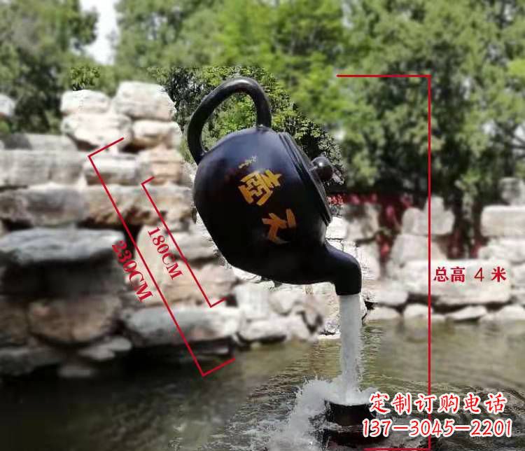 佛山玻璃钢仿真茶壶雕塑