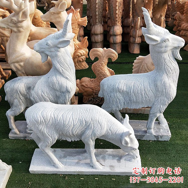 佛山精美白玉石动物雕塑