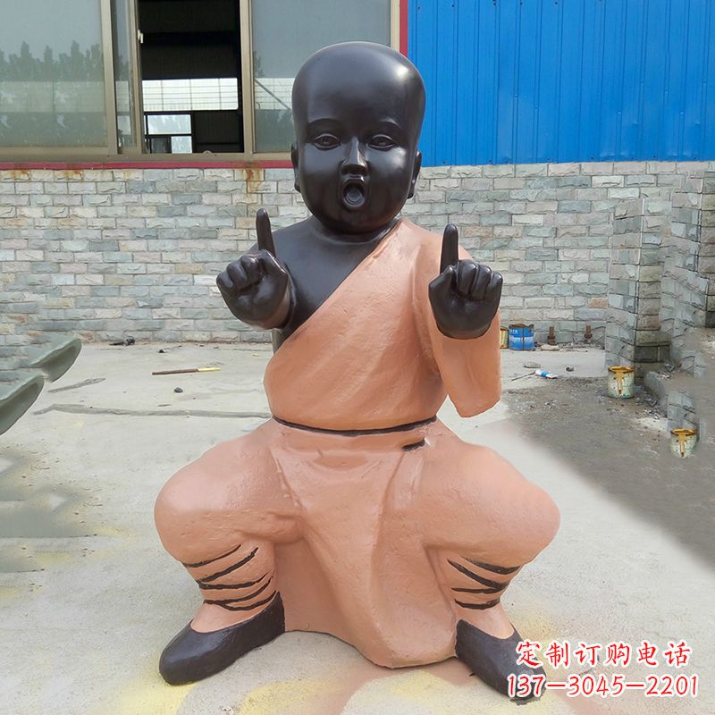 佛山铜雕功夫小和尚