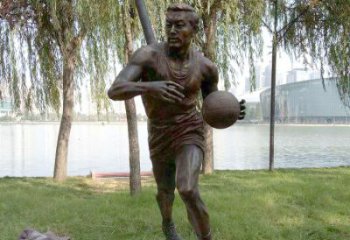 佛山公园打篮球人物铜雕塑