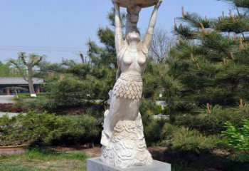 佛山中领雕塑传奇女娲石雕雕塑