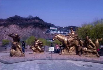 佛山精美铜雕唐僧师徒小品