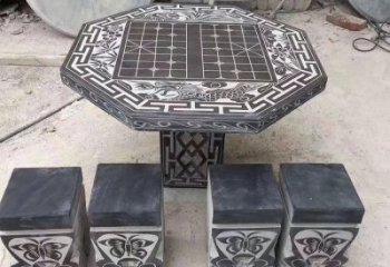 佛山中领雕塑精美的石桌凳雕塑