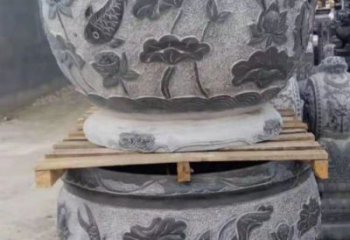 佛山精致的石头水缸雕塑，为您的公园小区增添美丽色彩