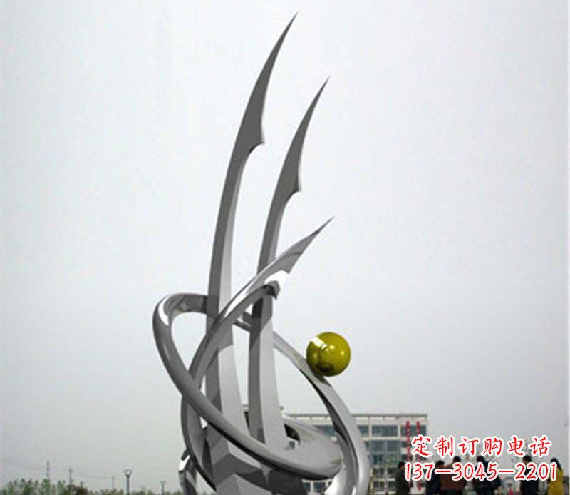 佛山广场不锈钢帆船抽象雕塑