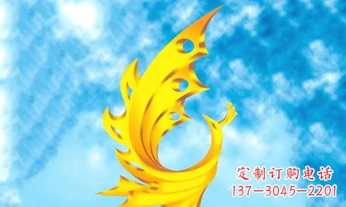 佛山中领雕塑-不锈钢凤凰雕塑