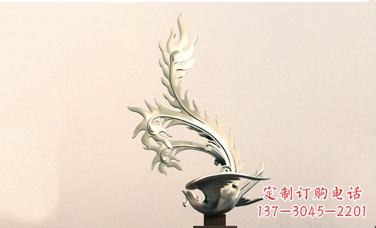 佛山精致的不锈钢凤凰雕塑