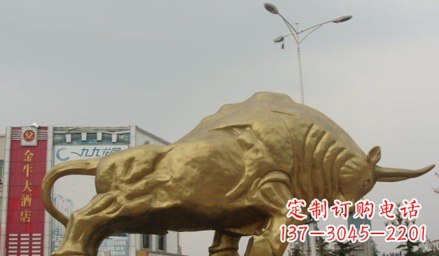 佛山拓荒牛铜雕塑-充满历史气息的精美雕塑