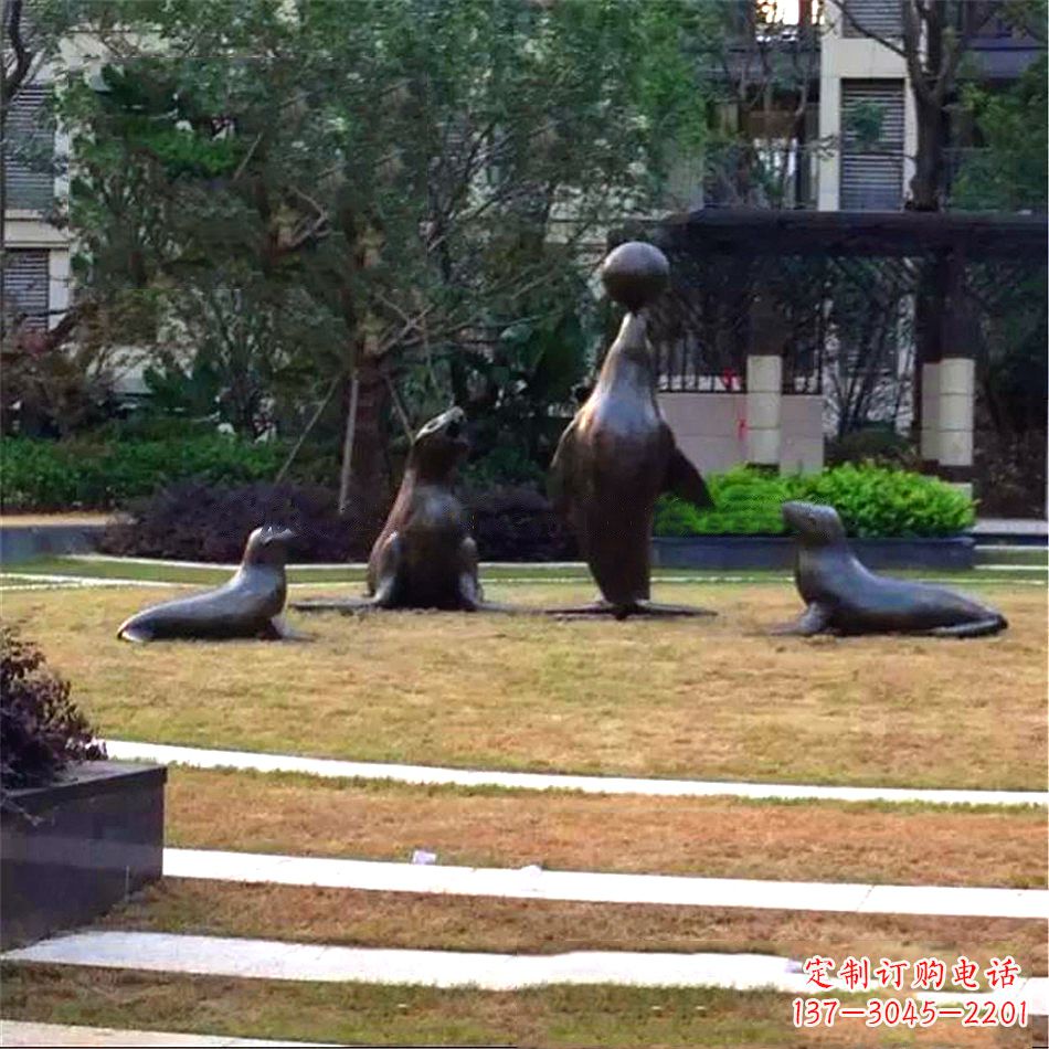 佛山海豹雕塑,装点你的园林