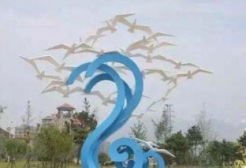 佛山精美海鸥雕塑，传递美好海洋情怀