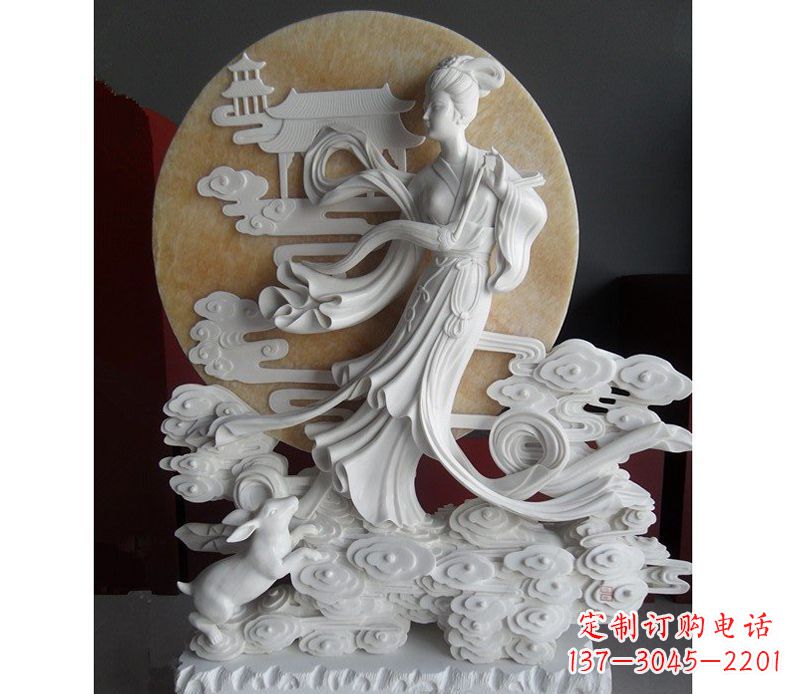 佛山汉白玉嫦娥雕塑