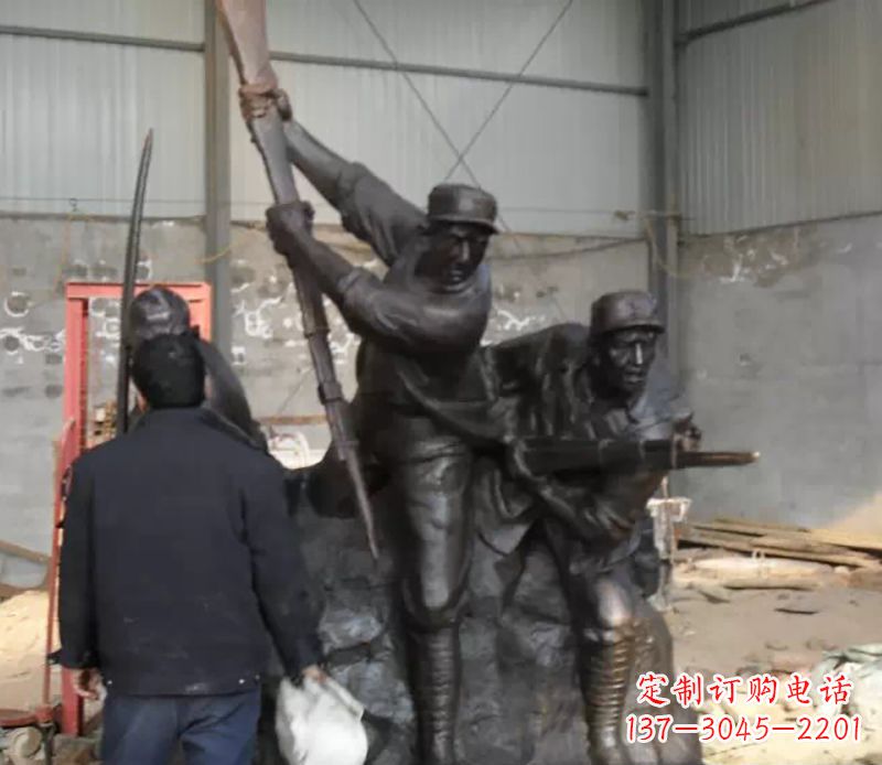 佛山细腻精美的红军雕塑