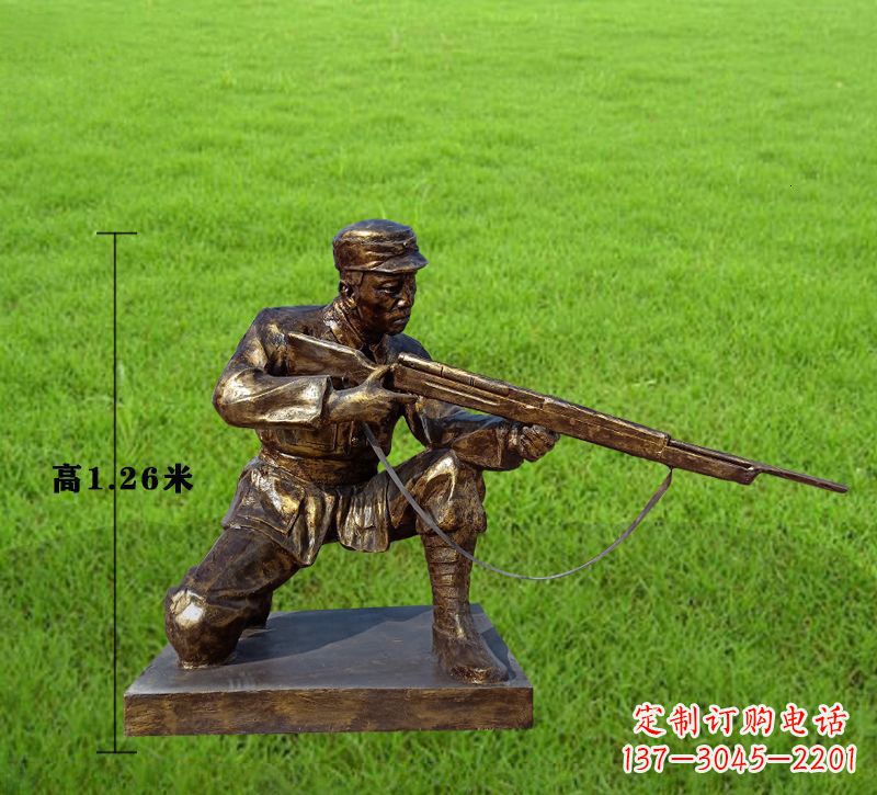 佛山纪念红军铜像,精美文物雕塑