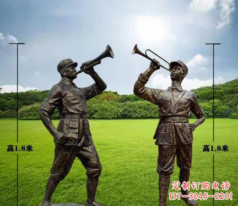 佛山红色文化经典——红军铜雕