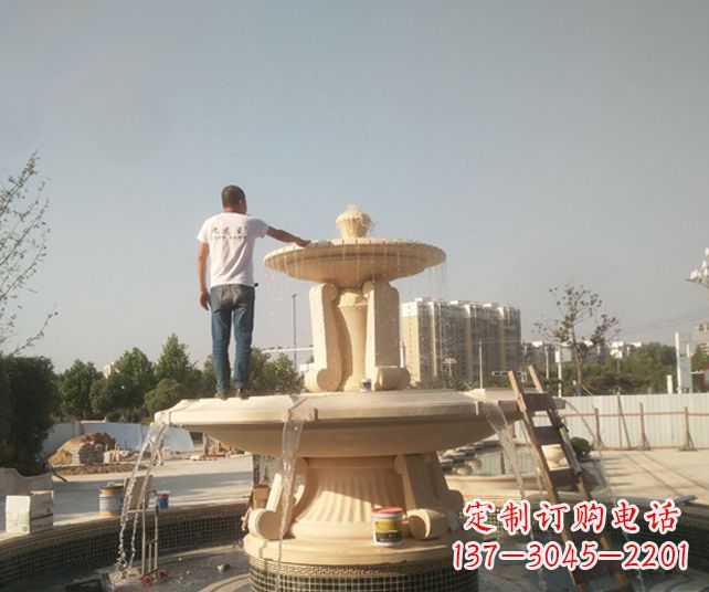 佛山艺术喷泉石雕,实现室外屋顶空间美化