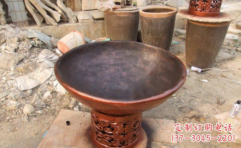 佛山花盆公园景观铜雕