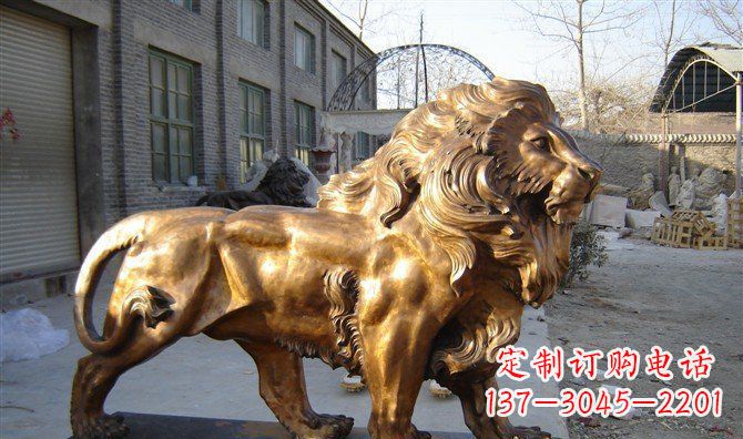 佛山黄铜西洋狮子铜雕