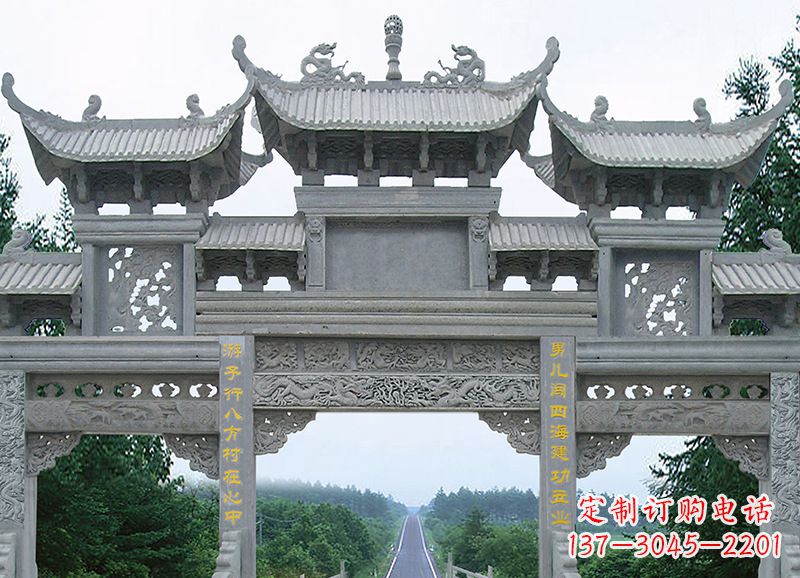 佛山金昌石雕牌坊雕刻