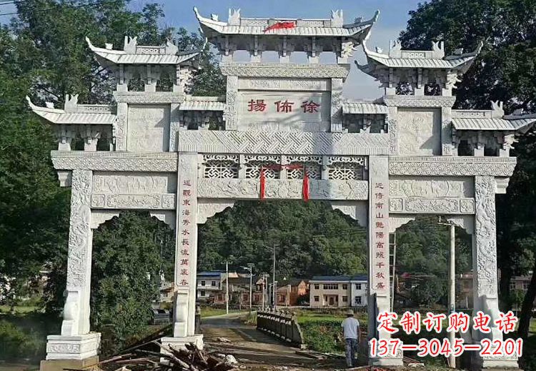 佛山金昌石雕牌坊:精致雕塑点缀家园