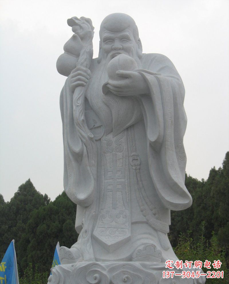 佛山大理石老寿星雕塑,重现传统文化的美好