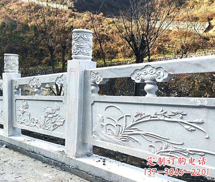 佛山景区汉白玉石浮雕栏板 (3)