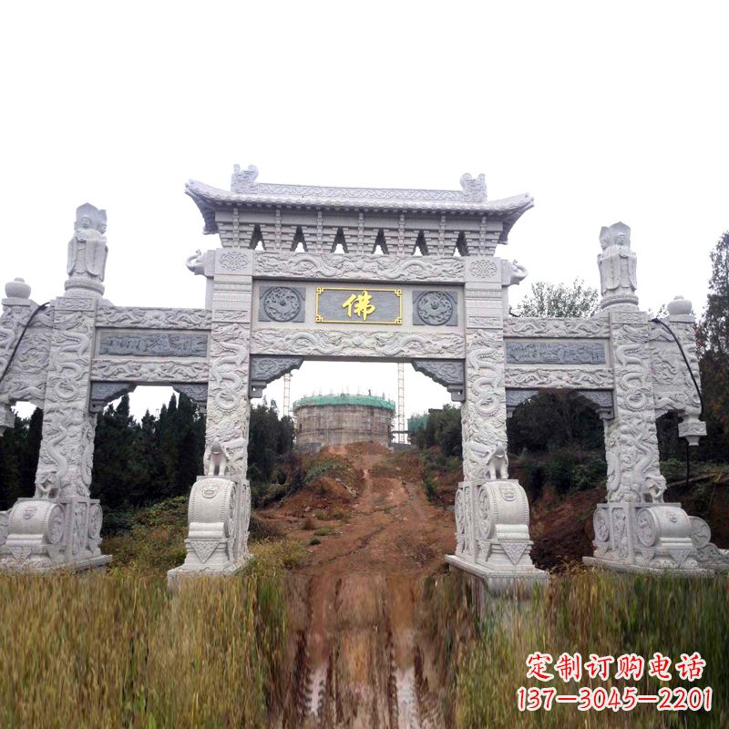 佛山景区入口石牌坊雕塑,为您塑造独一无二的精美雕塑