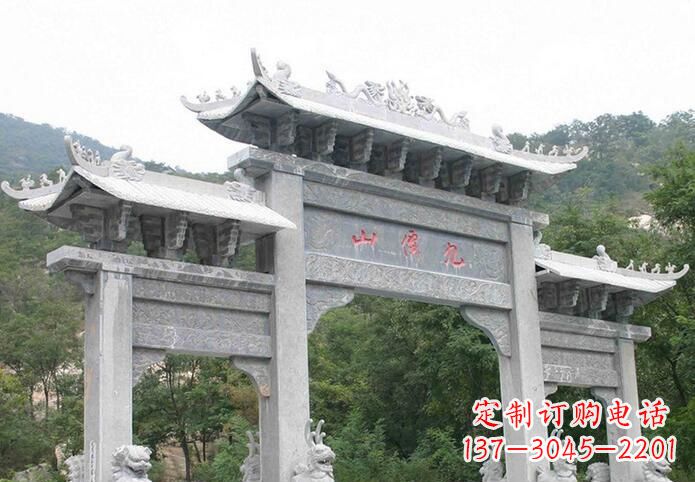 佛山三门仿古牌坊石雕,精美绝伦