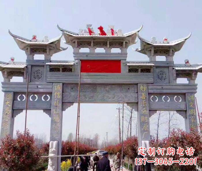 佛山传承经典,尊崇古风:牌坊石雕