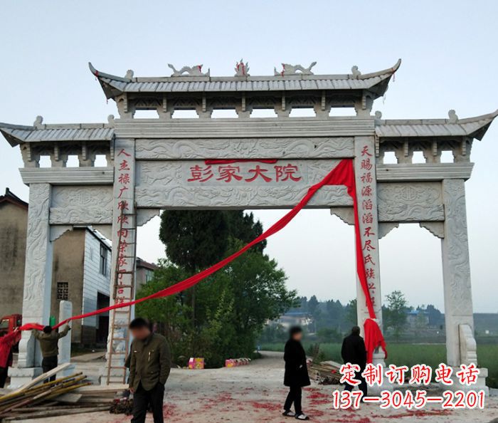 佛山中领雕塑:牌坊石雕精美纷呈
