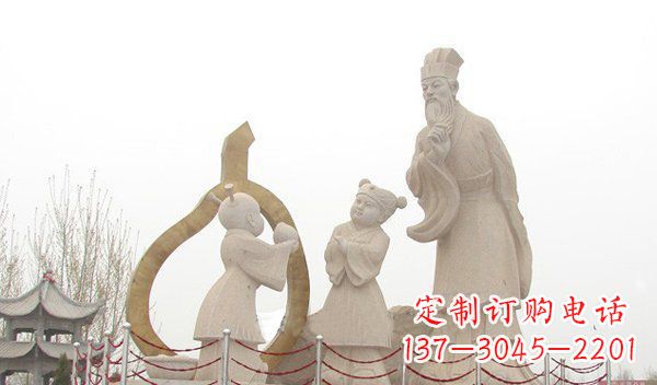 佛山全新手工制作的孔融让梨石雕