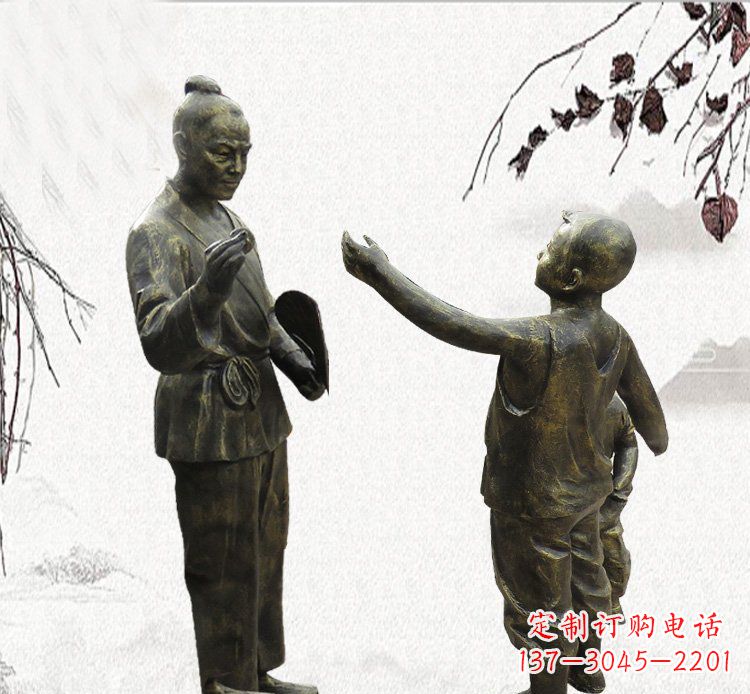 佛山孔融让梨铜雕,专业定制高品质