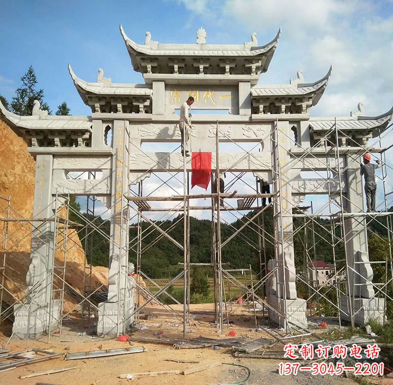 佛山临高石雕牌坊公园,让您找到最好的牌坊雕塑