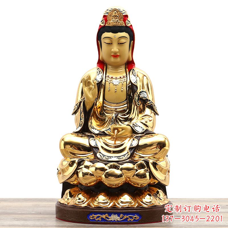 佛山荣耀观世音,精巧纯铜雕塑