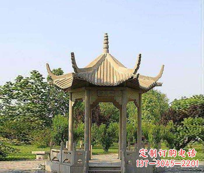 佛山六角凉亭雕塑:精致而经典