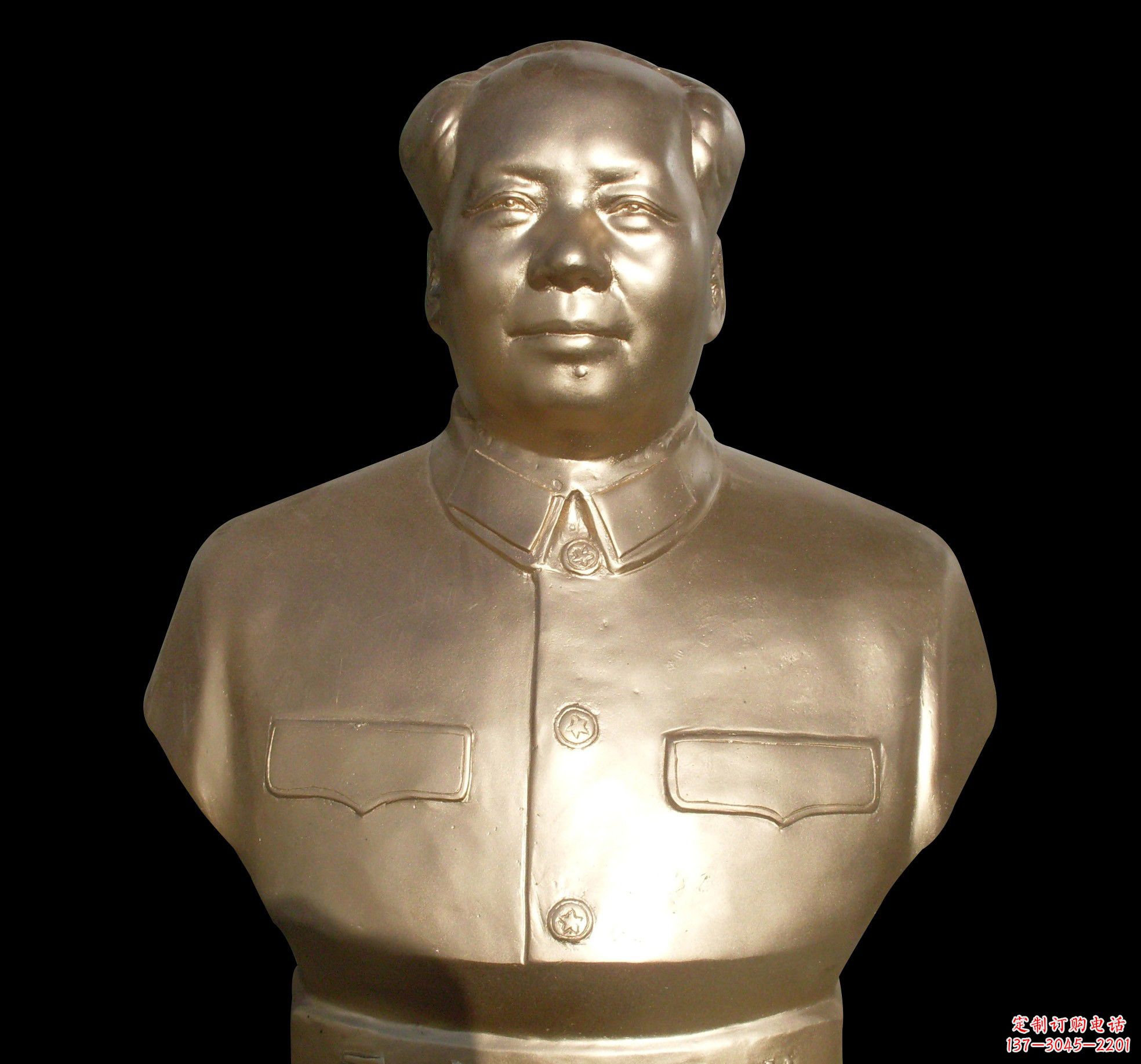 佛山劳动精神永存——毛主席半身铜像