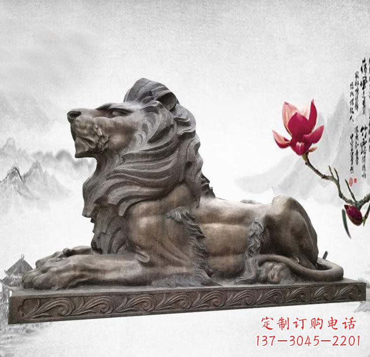 佛山经典西洋欧式铜雕狮子