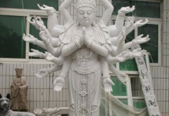 佛山汉白玉千手观音雕塑，精致细腻，深具宗教意义