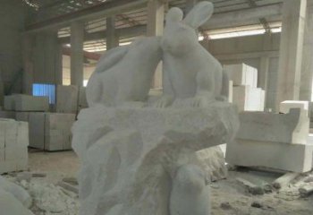 佛山精美的中国古典生肖兔雕塑