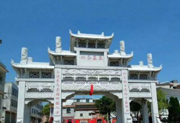 佛山全新定制石牌坊雕塑，为您的寺院注入历史文脉