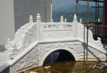 佛山汉白玉庭院装饰石桥雕塑