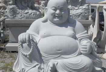 佛山精美高雅的汉白玉弥勒佛雕像