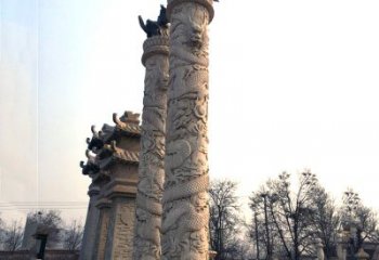 佛山精致精美的华表柱石雕