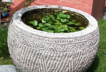 佛山老青石花盆雕塑：独特的家居艺术装饰