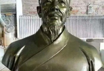 佛山李时珍头像铜雕，为纪念传奇祖国医学家